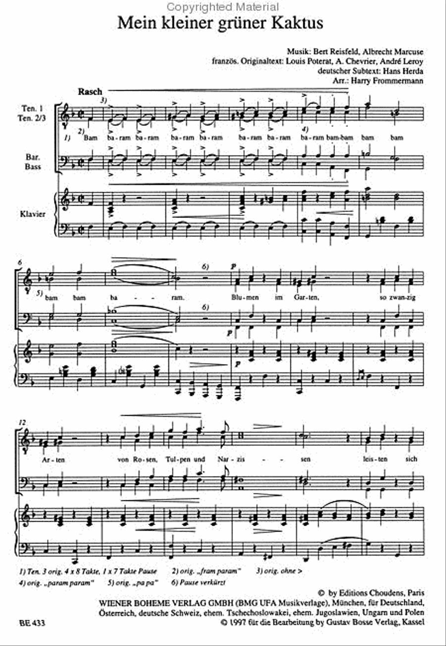 Comedian Harmonists - Das Original. Band 1 Voice scores gallery preview page 2