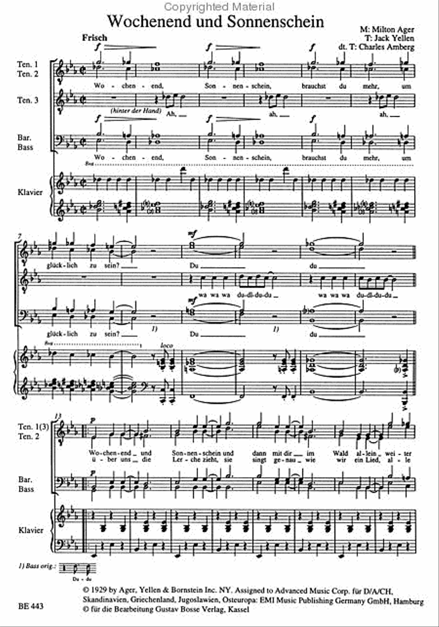 Comedian Harmonists - Das Original. Band 3 Voice scores gallery preview page 2