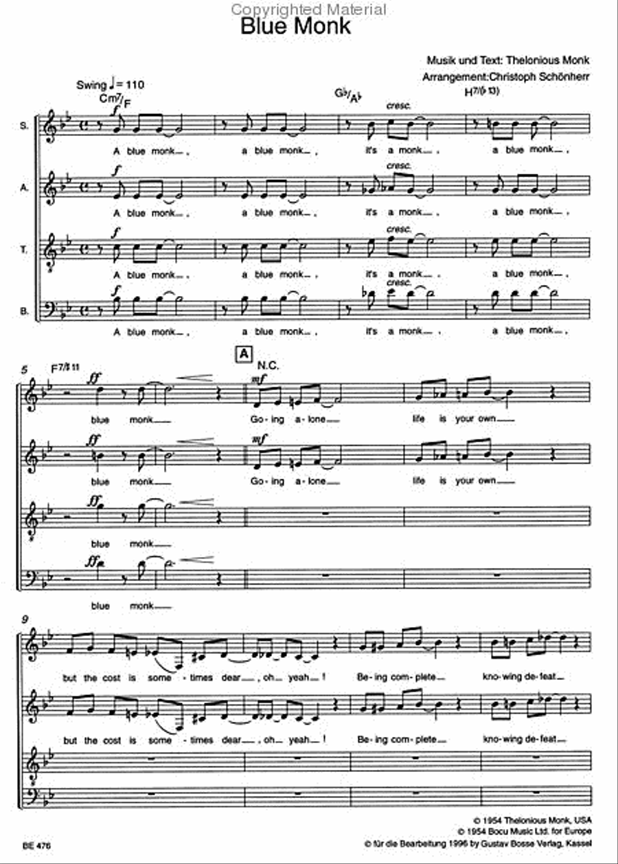 Jazz im Chor. Arrangements aus dem Jazz- und Rockbereich für Laien- und Schulchöre. Heft 6 4-Part scores gallery preview page 2