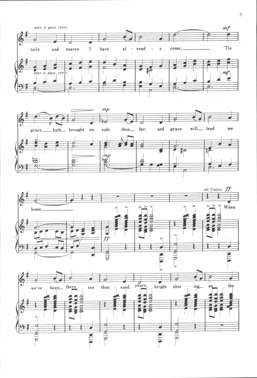 Amazing Grace - Beck Amazing Grace - Beck Unison Choir scores gallery preview page 3