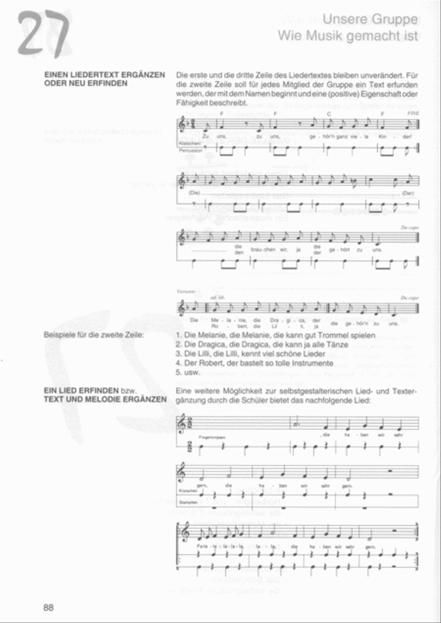 Der Musikwagen. Lehrerband Collection / Songbook scores gallery preview page 3