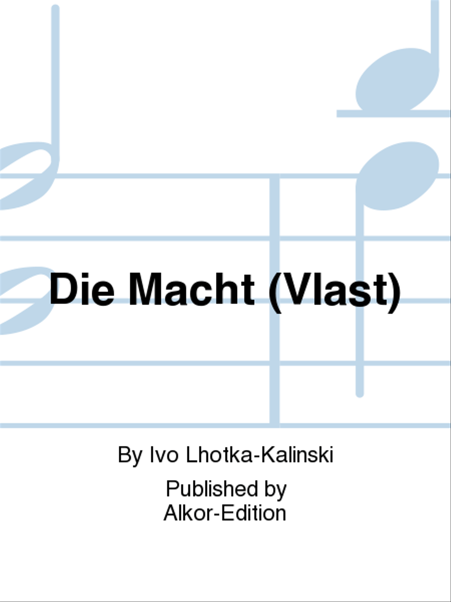 Die Macht (Vlast) Tenor Voice scores gallery preview page 1