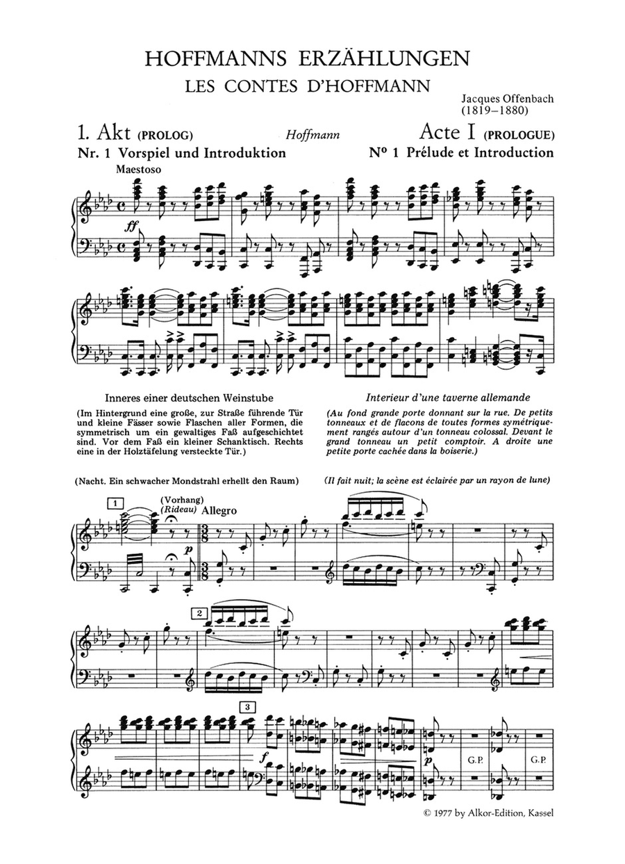 Hoffmanns Erzahlungen - Les Contes dHoffmann - The Tales of Hoffmann Mixed Choir scores gallery preview page 2
