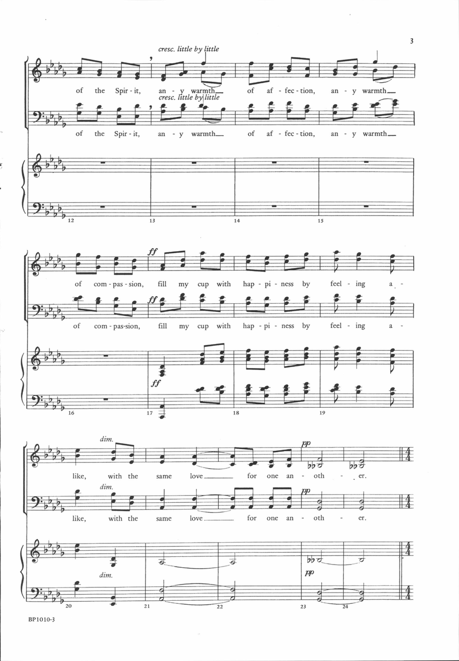 Interpreted by Love Interpreted by Love 4-Part scores gallery preview page 3