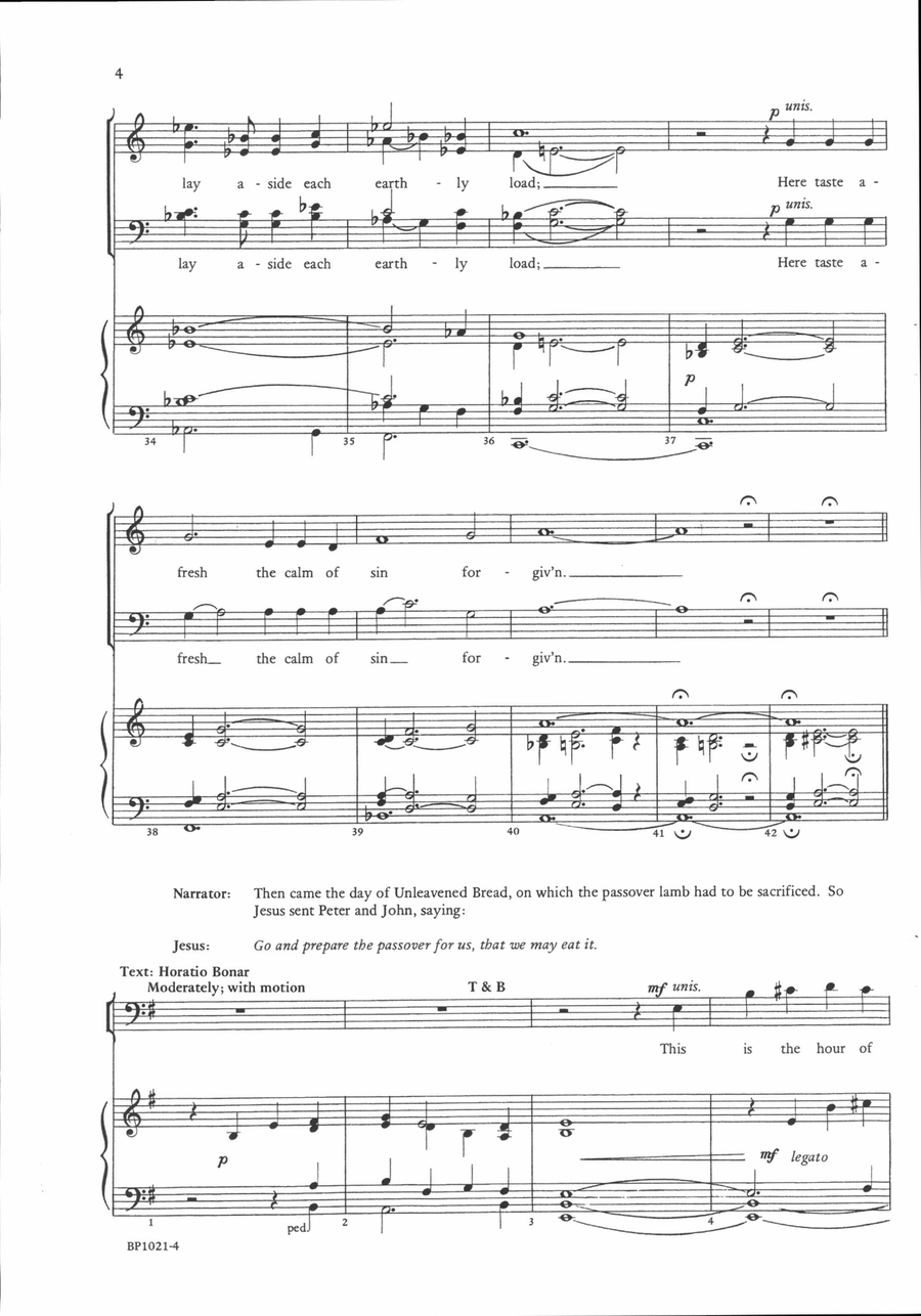 Last Supper Last Supper 4-Part scores gallery preview page 4
