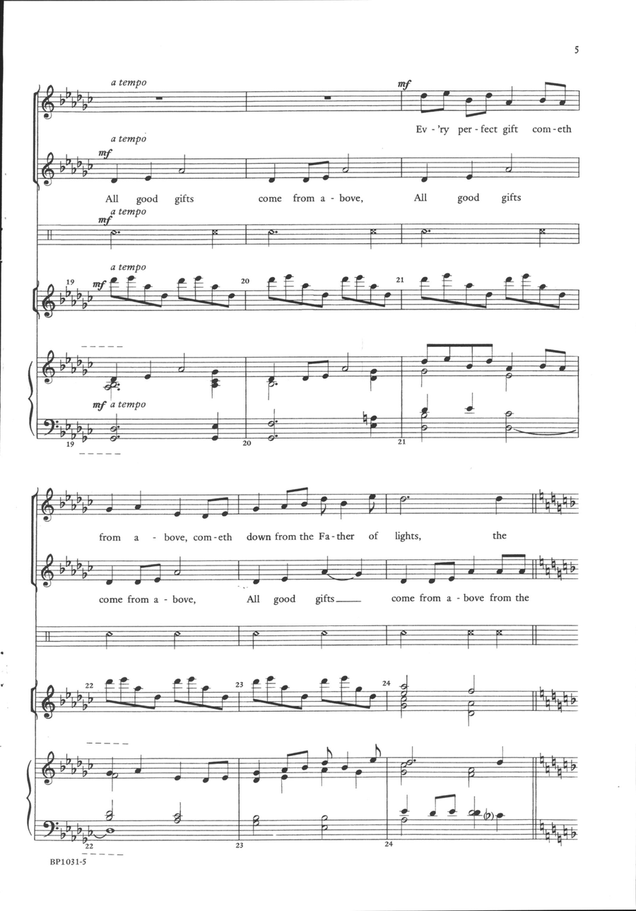 Every Perfect Gift Every Perfect Gift 2-Part scores gallery preview page 5