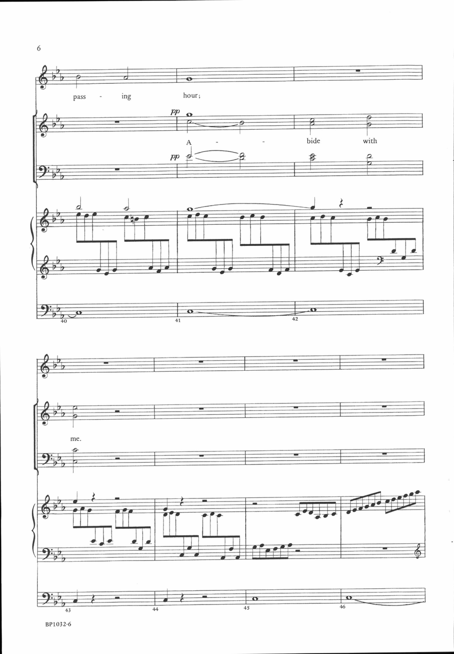 Abide with Me - Bish Abide with Me - Bish 4-Part scores gallery preview page 6