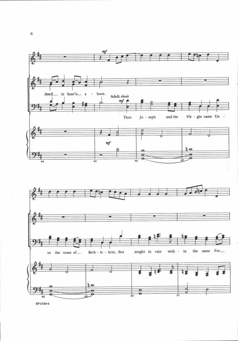 Let Christians All with Joyful Mirth 4-Part scores gallery preview page 6