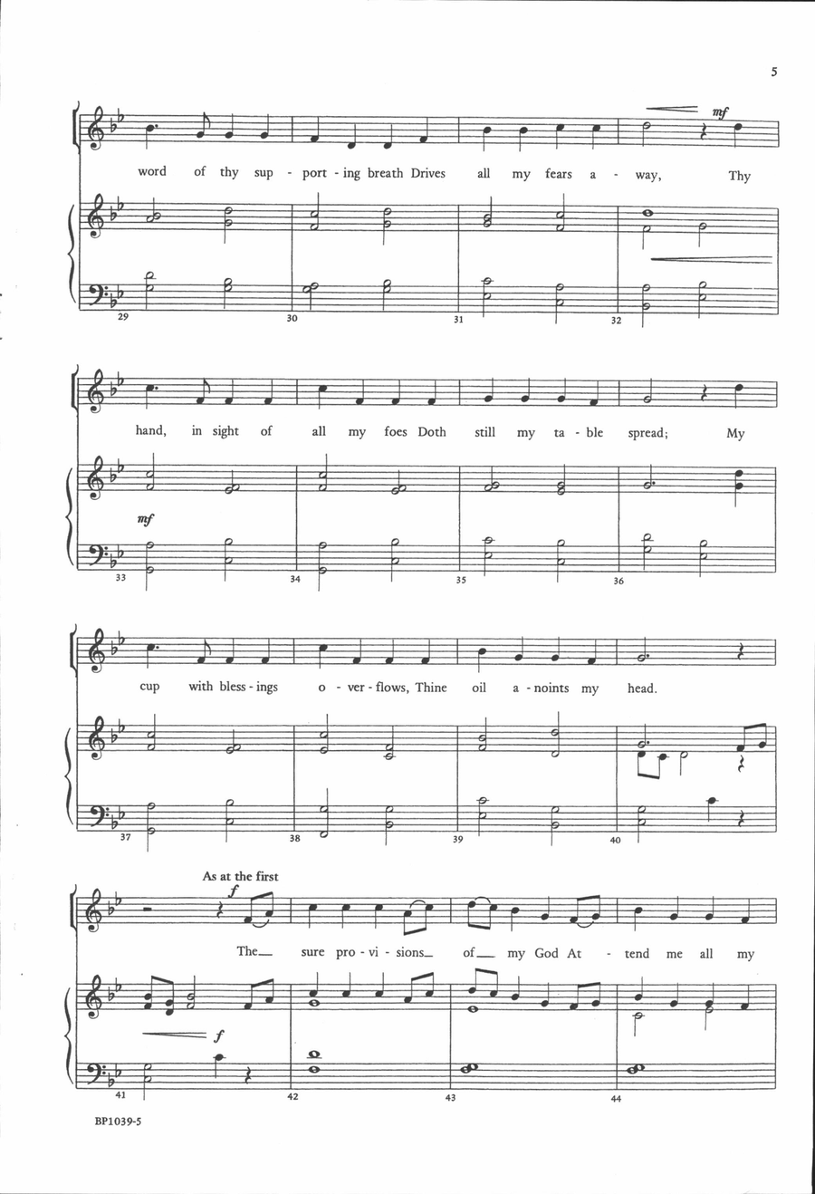 My Shepherd My Shepherd Unison Choir scores gallery preview page 4