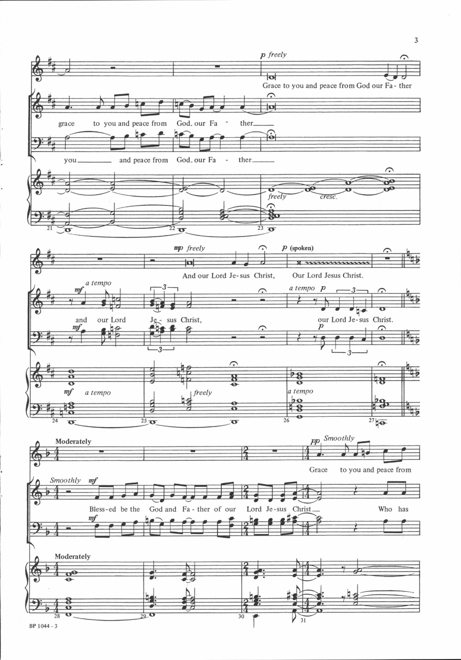Grace - Carter Grace - Carter 4-Part scores gallery preview page 3