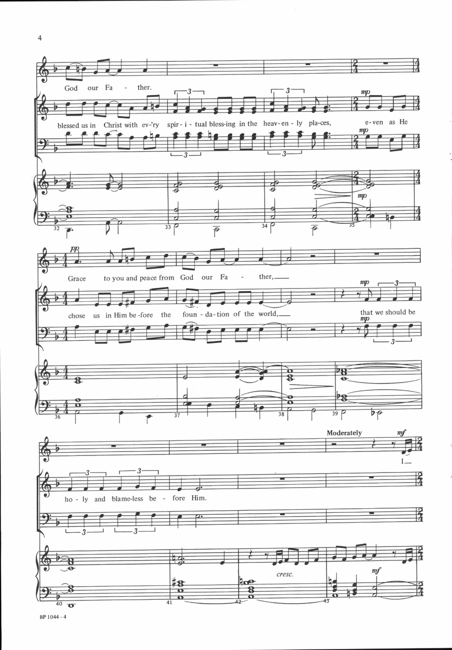 Grace - Carter Grace - Carter 4-Part scores gallery preview page 4
