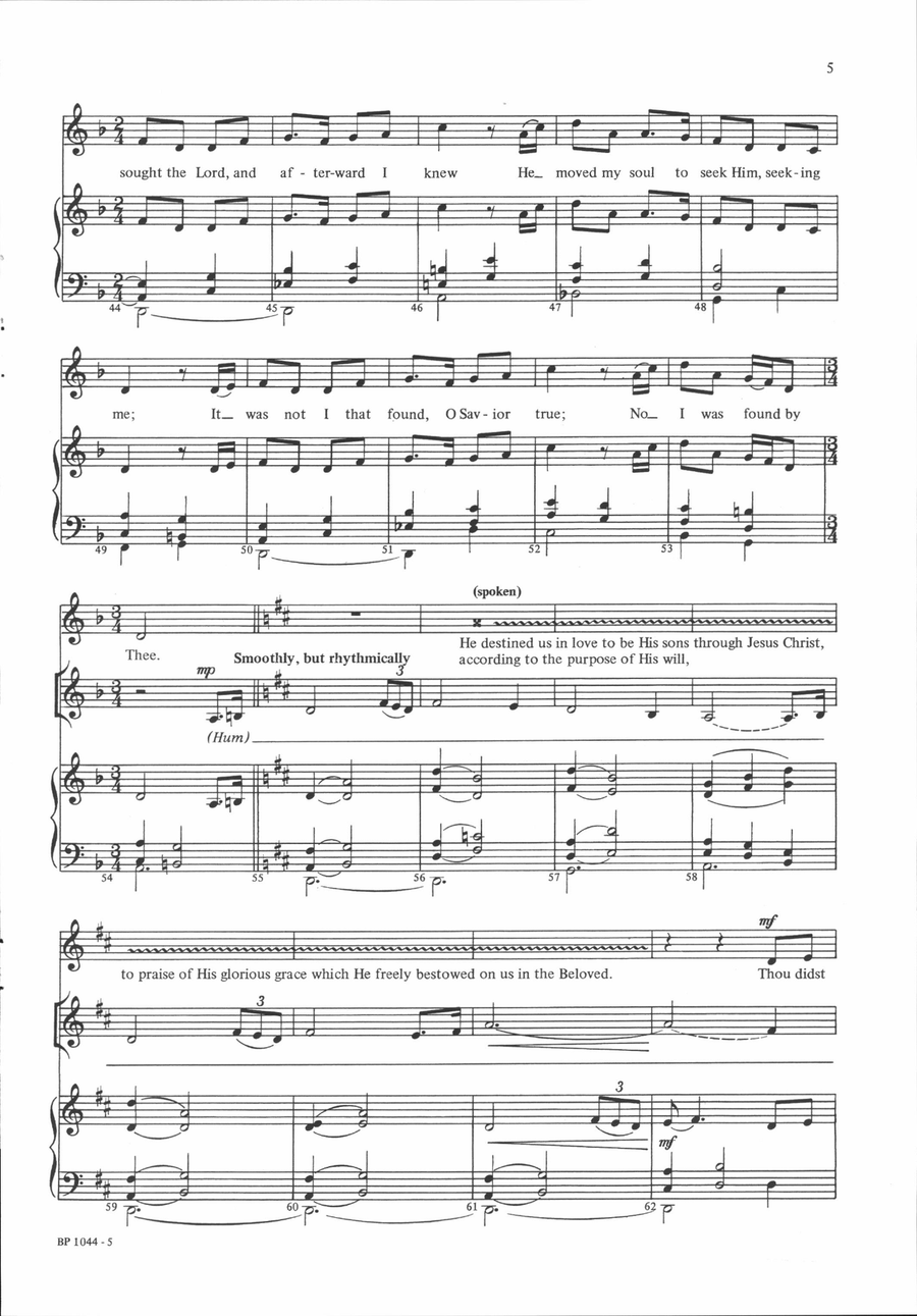 Grace - Carter Grace - Carter 4-Part scores gallery preview page 5