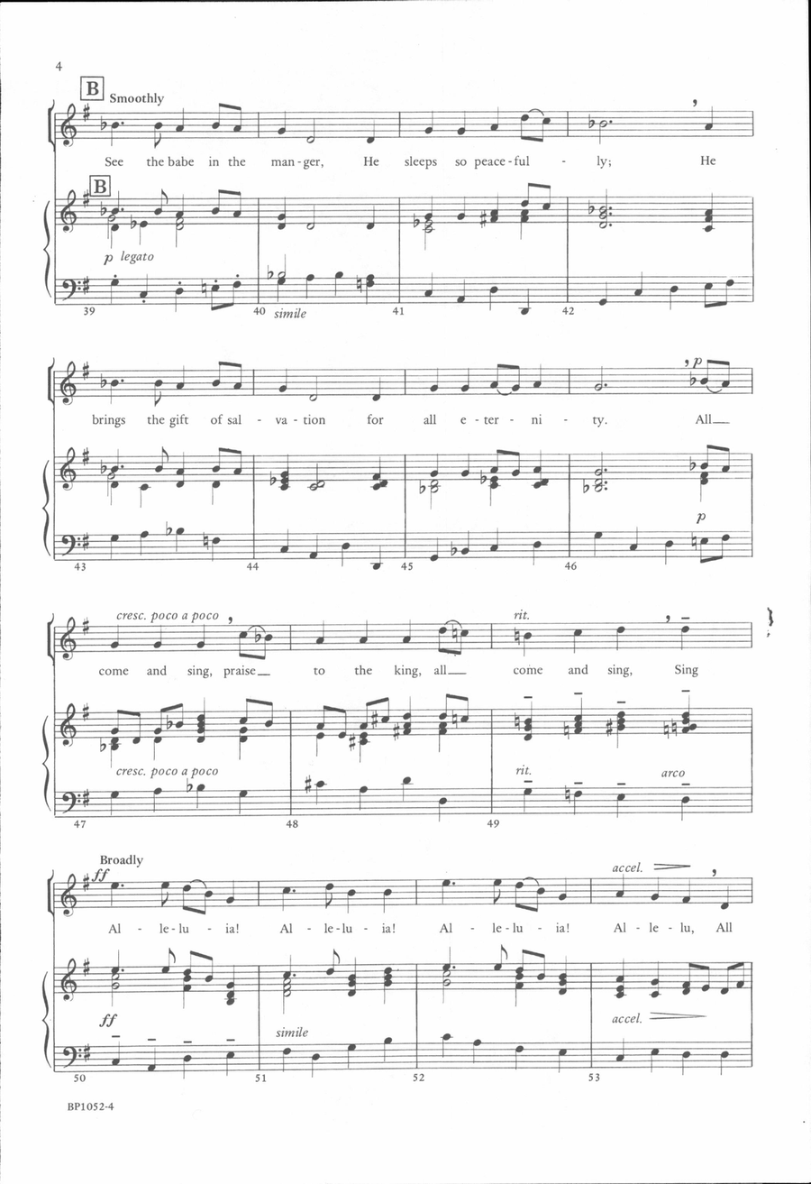 All Come, Sing Alleluia All Come, Sing Alleluia Unison Choir scores gallery preview page 4