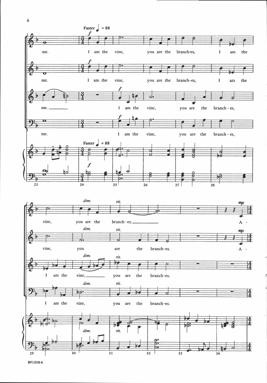 Abide in Me Abide in Me 4-Part scores gallery preview page 5