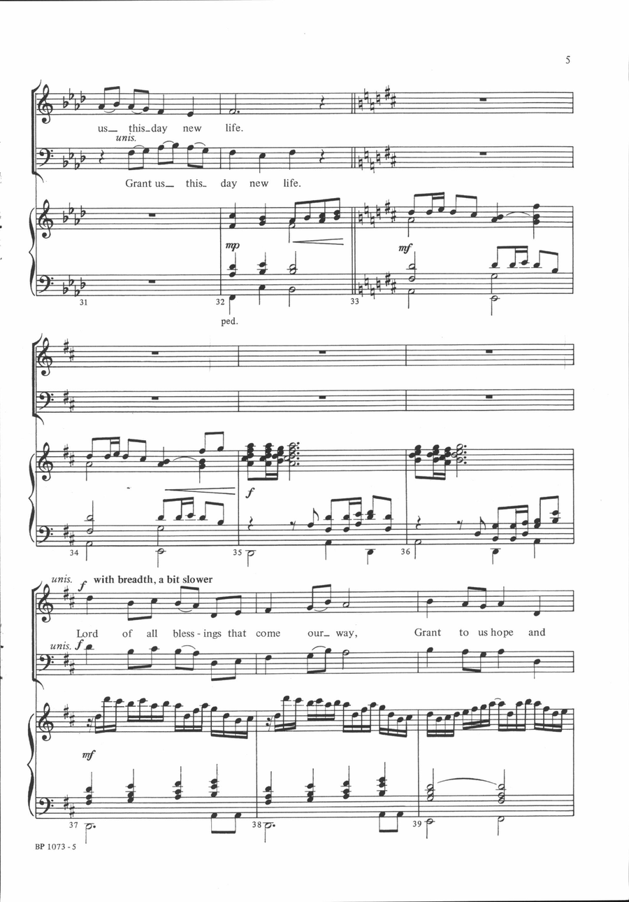 Litany for This New Day Litany for This New Day 4-Part scores gallery preview page 5
