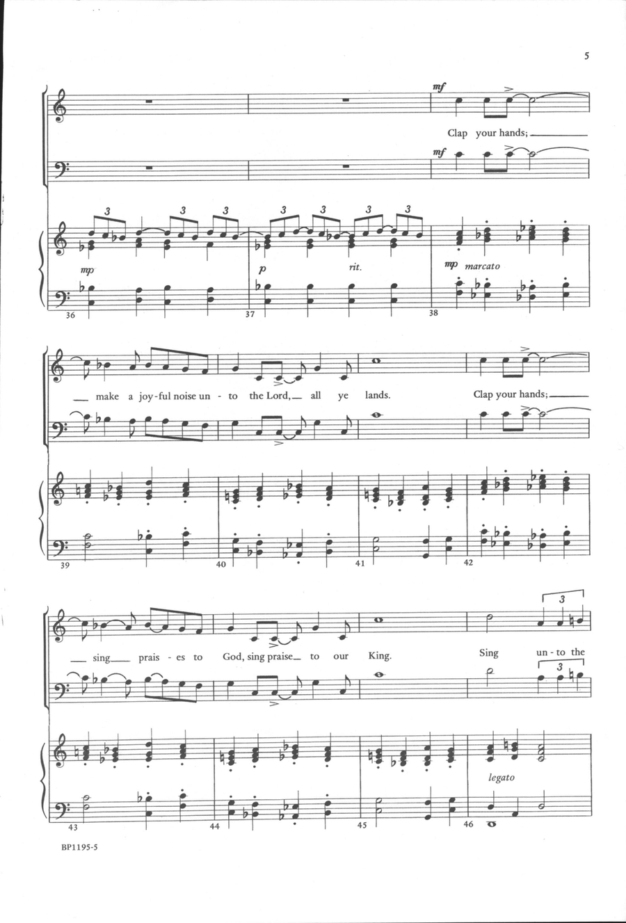 Clap Your Hands - Lokensgard 4-Part scores gallery preview page 5