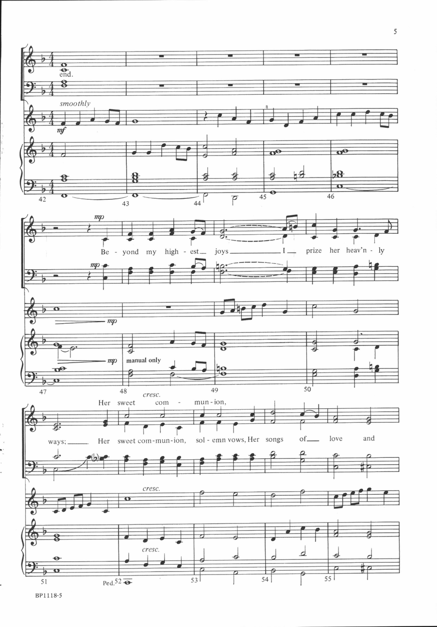 I Love Thy Kingdom, Lord I Love Thy Kingdom, Lord 4-Part scores gallery preview page 5