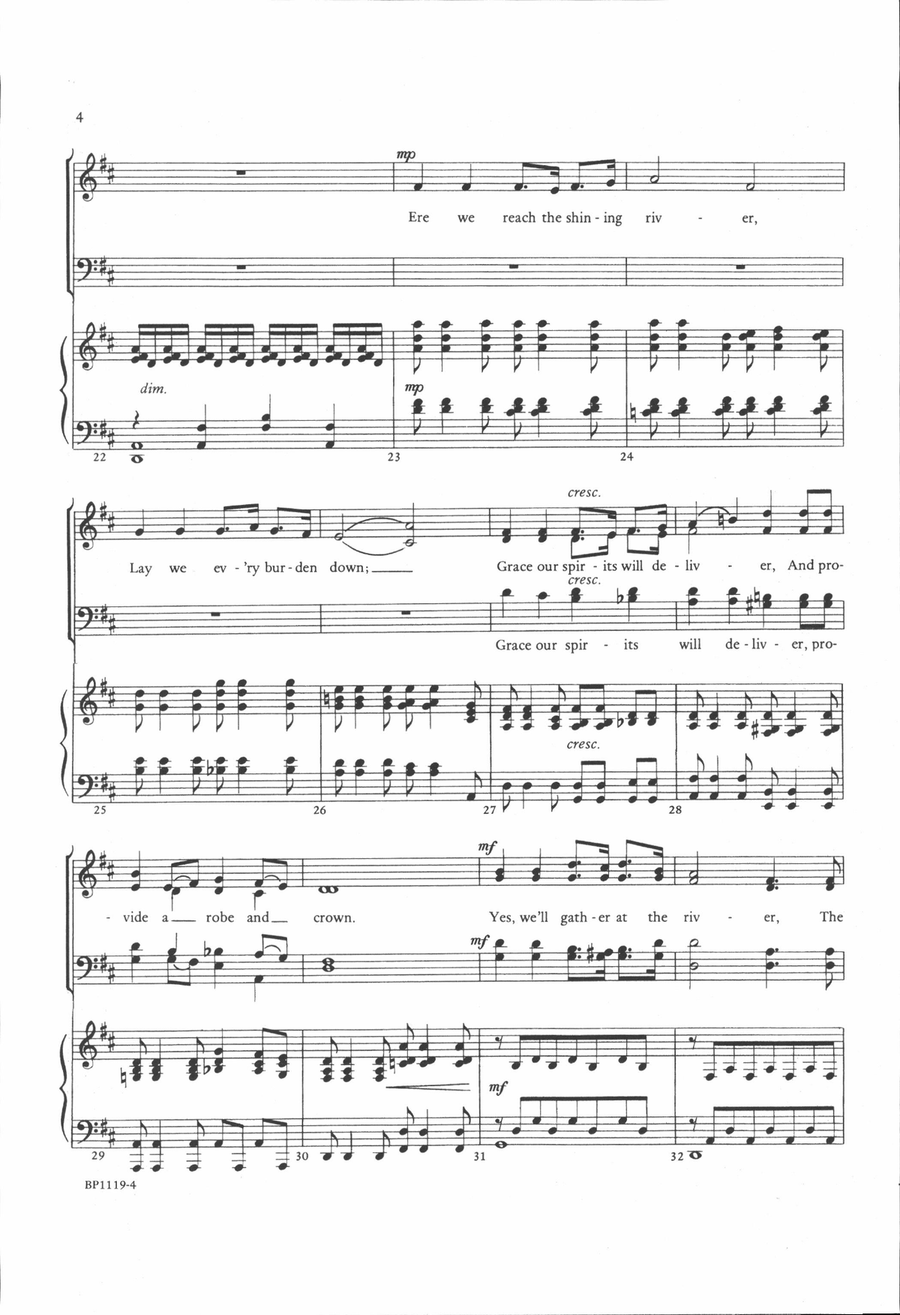 Shall We Gather at the River? - Carter 4-Part scores gallery preview page 4
