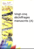 Déchiffrages manuscrits (a) (25), pour trompette