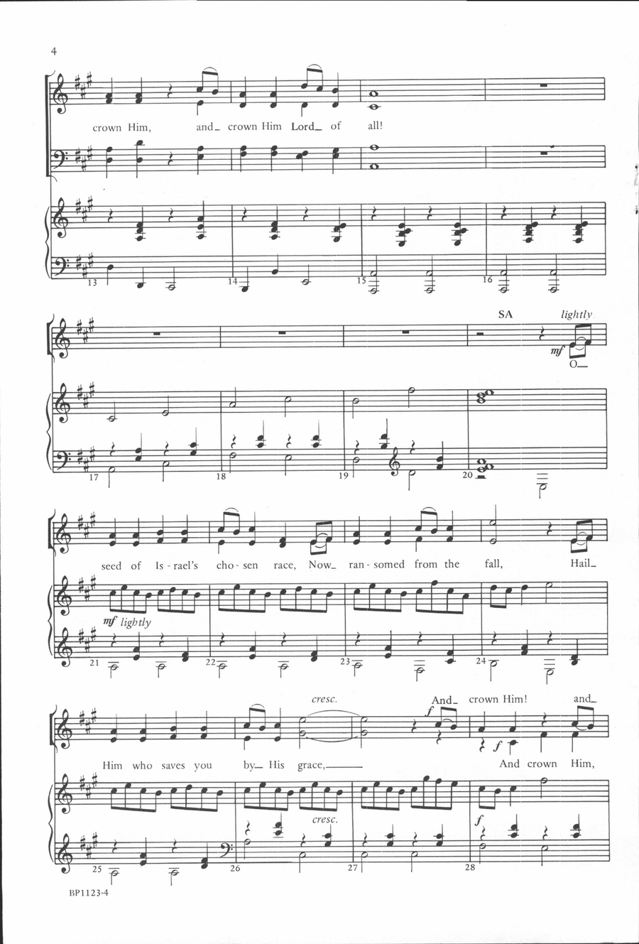 Crown Him Lord of All - Carter 4-Part scores gallery preview page 3
