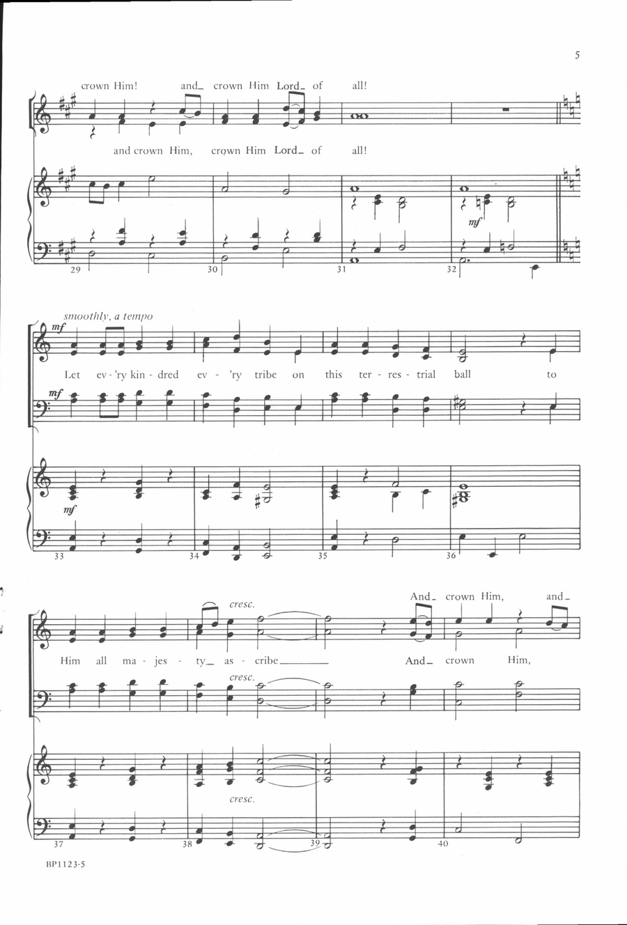 Crown Him Lord of All - Carter 4-Part scores gallery preview page 4