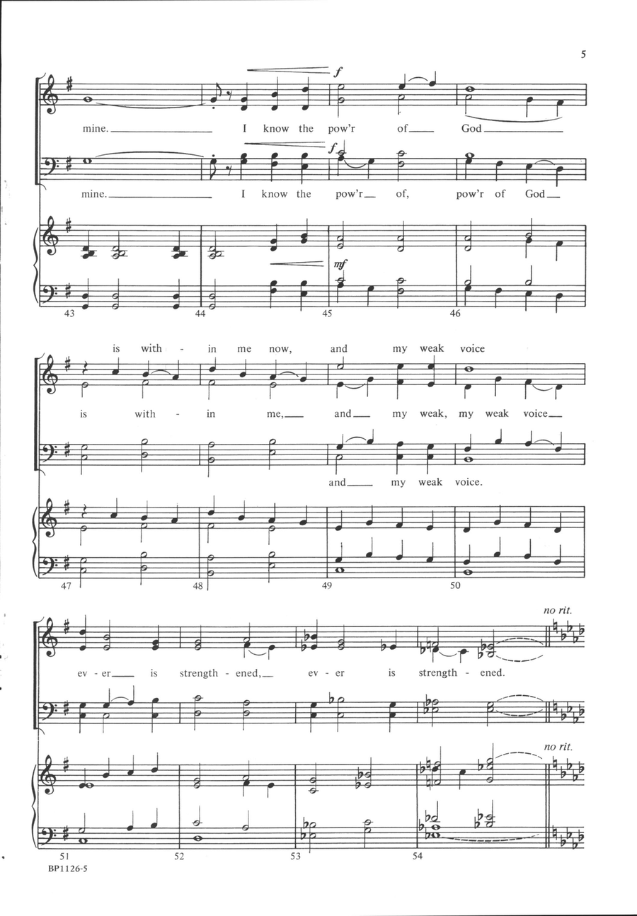 One Small Voice One Small Voice 4-Part scores gallery preview page 5