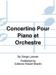 Concertino Pour Piano et Orchestre