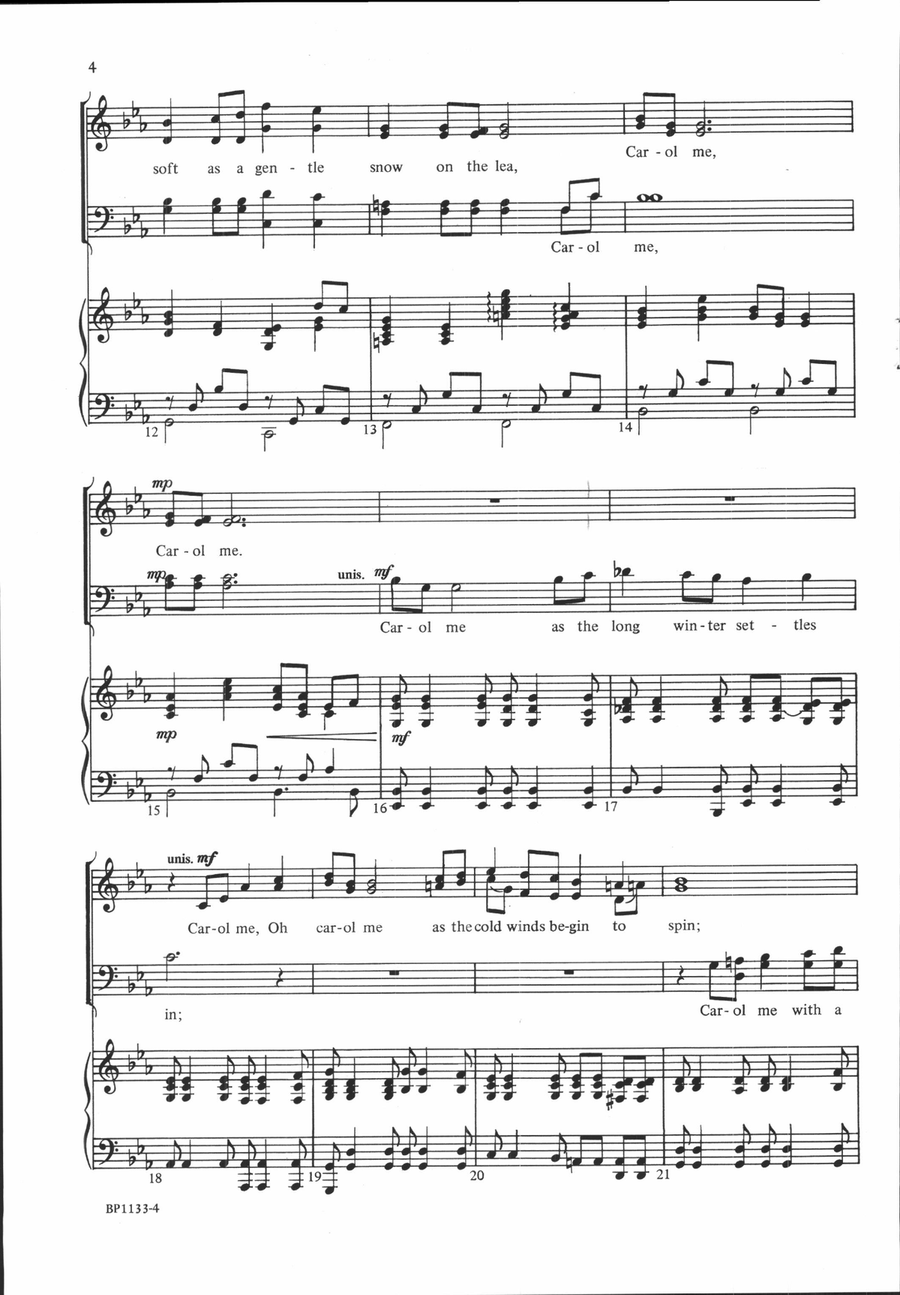 Carol Me Carol Me 4-Part scores gallery preview page 3