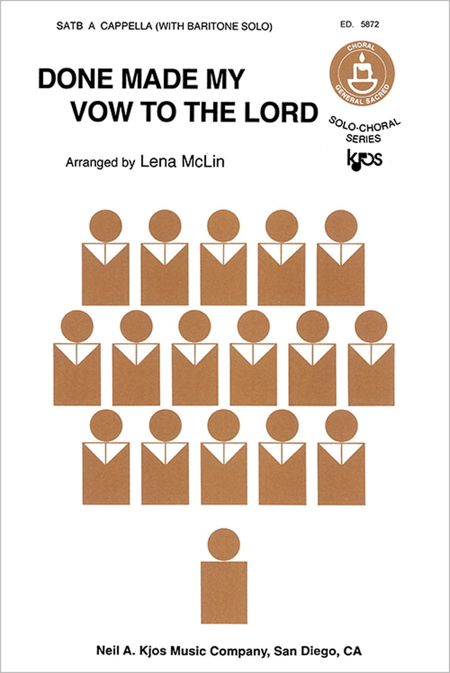 Done Made My Vow to the Lord 4-Part scores gallery preview page 1