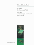 15 Duets based on the „Two-Part Inventions BWV 772–786