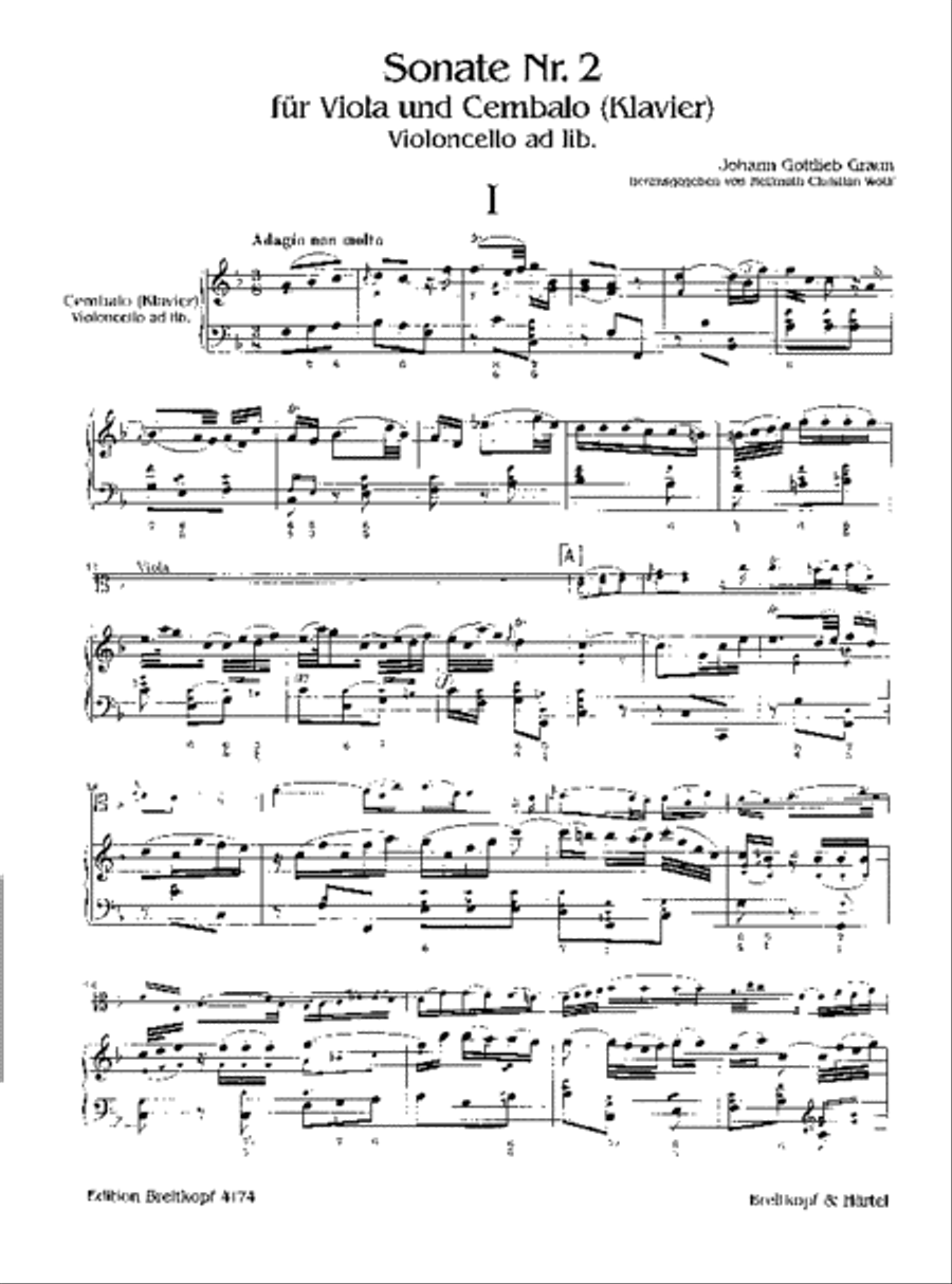 Sonata No. 2 in F major Viola scores gallery preview page 2
