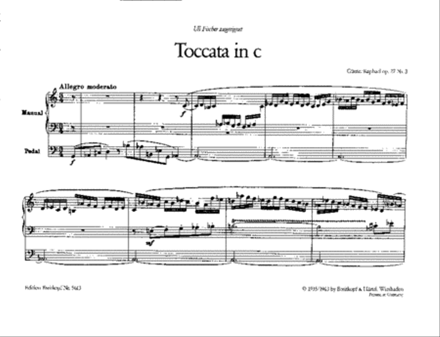 Toccata in C minor Op. 27/3 Organ scores gallery preview page 2