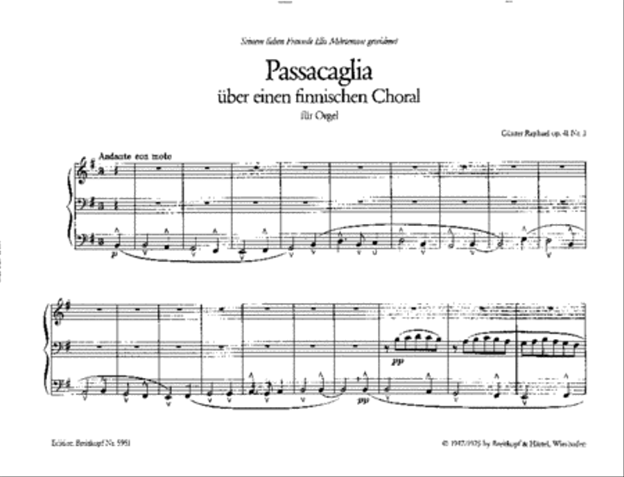 Passacaglia on a Finnish Chorale Op. 41/3