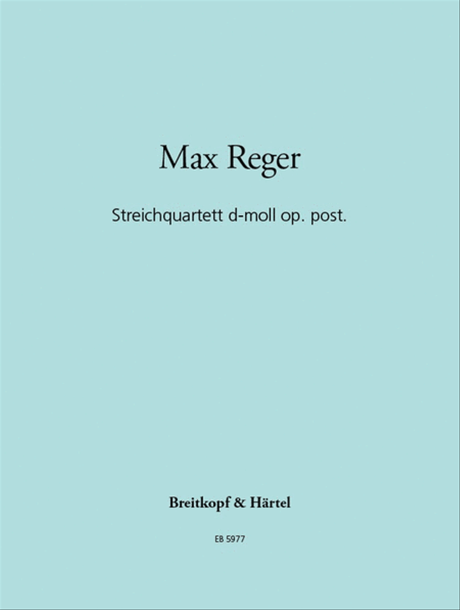 String Quartet in D minor [Op. posth.] String Quartet scores gallery preview page 1