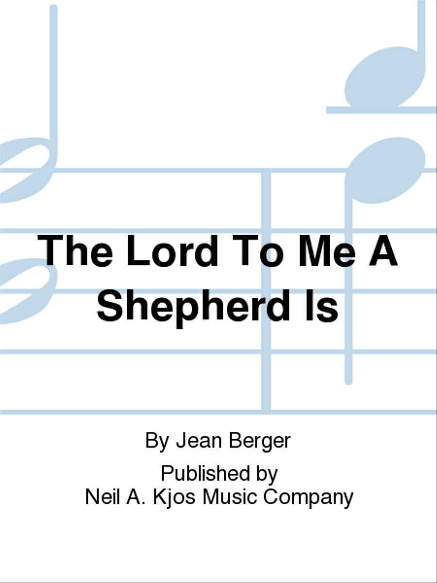 The Lord To Me A Shepherd Is Choir scores gallery preview page 1