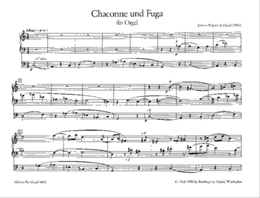 Chaconne and Fuga