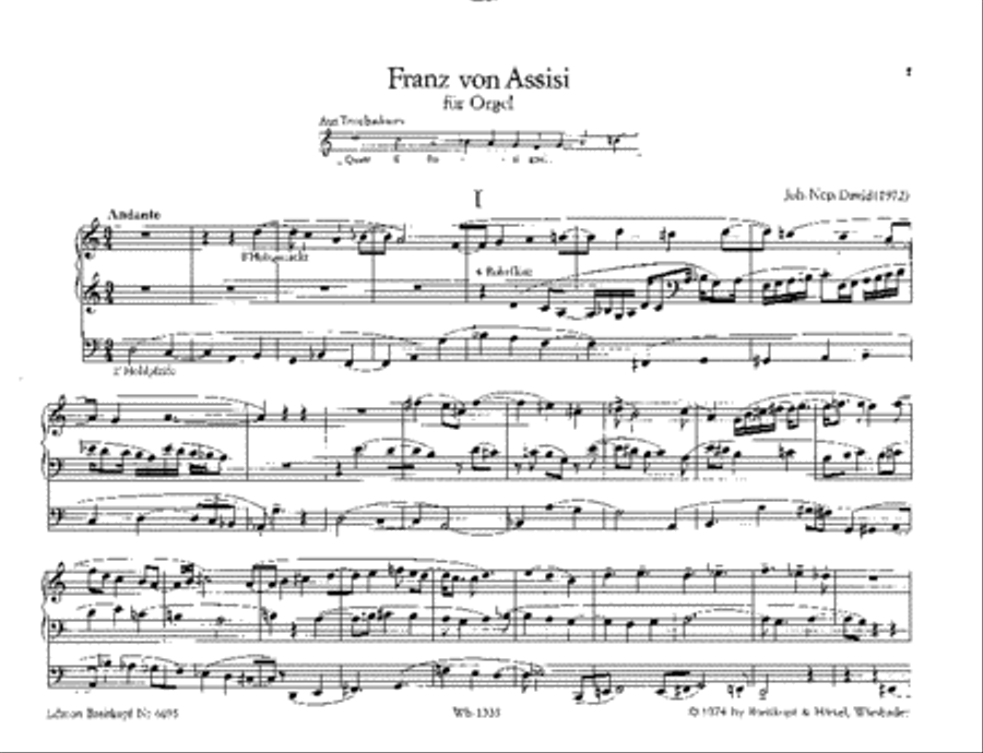 Franz von Assisi Organ scores gallery preview page 2