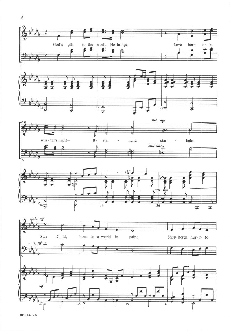 Star Child - SATB Star Child - SATB 4-Part scores gallery preview page 5