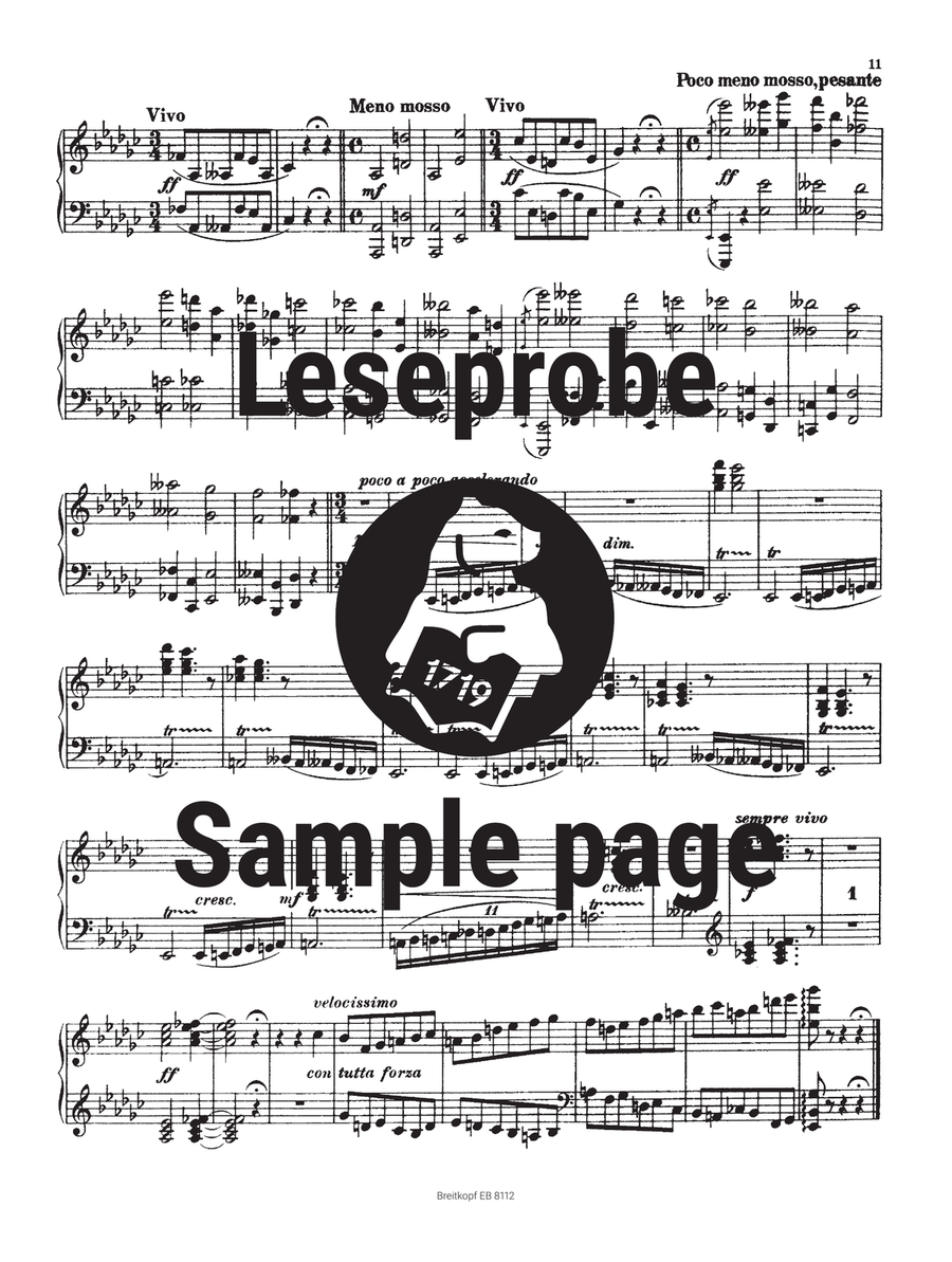 Pictures at an Exhibition Piano Solo scores gallery preview page 4