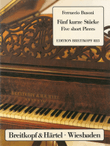5 Short Pieces to cultivate polyphonic Playing K 296