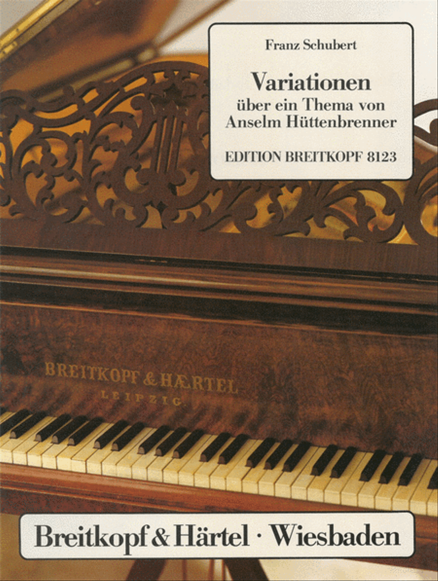 13 Variations on a theme by A. Huettenbrenner D 576 Piano Solo scores gallery preview page 1