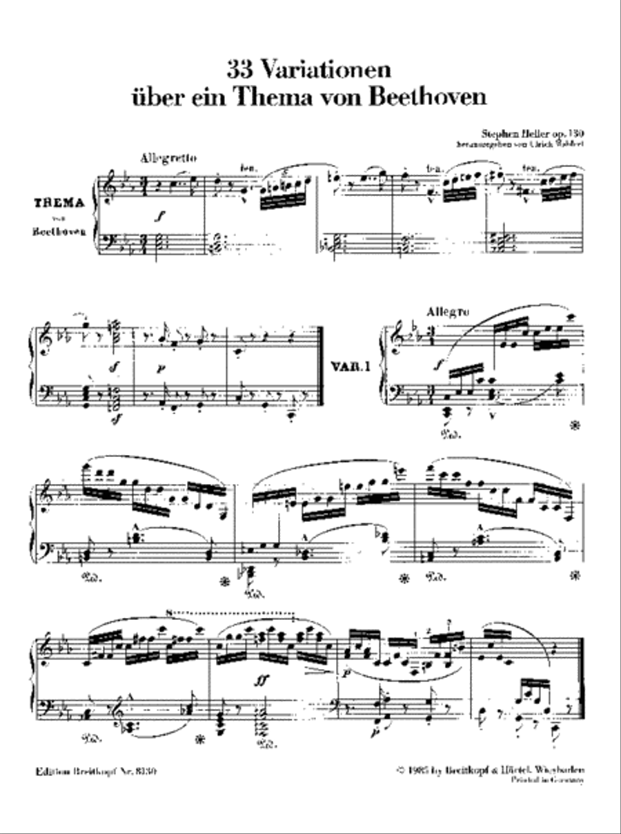 33 Variations on a theme by Ludwig van Beethoven Op. 130 Piano Solo scores gallery preview page 2