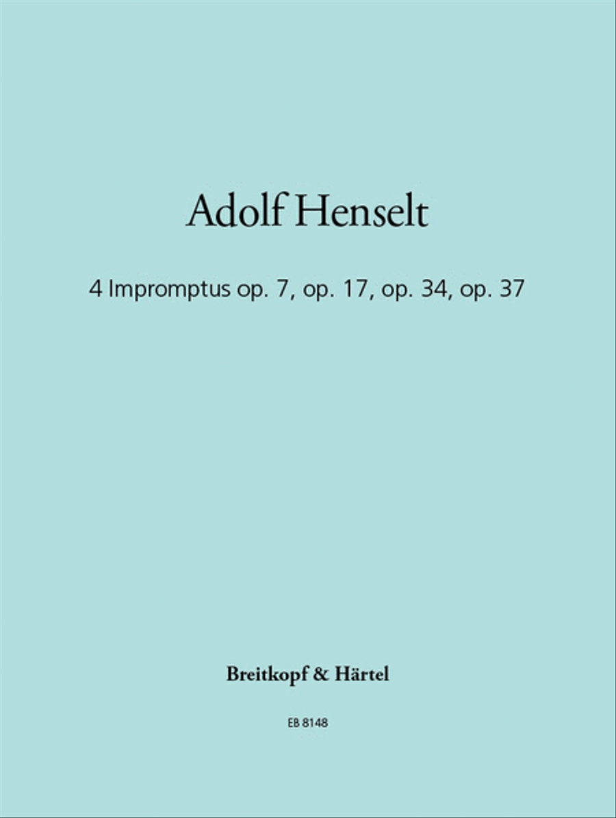 4 Impromptus Op. 7, Op. 17, Op. 34, Op. 37 Piano Solo scores gallery preview page 1