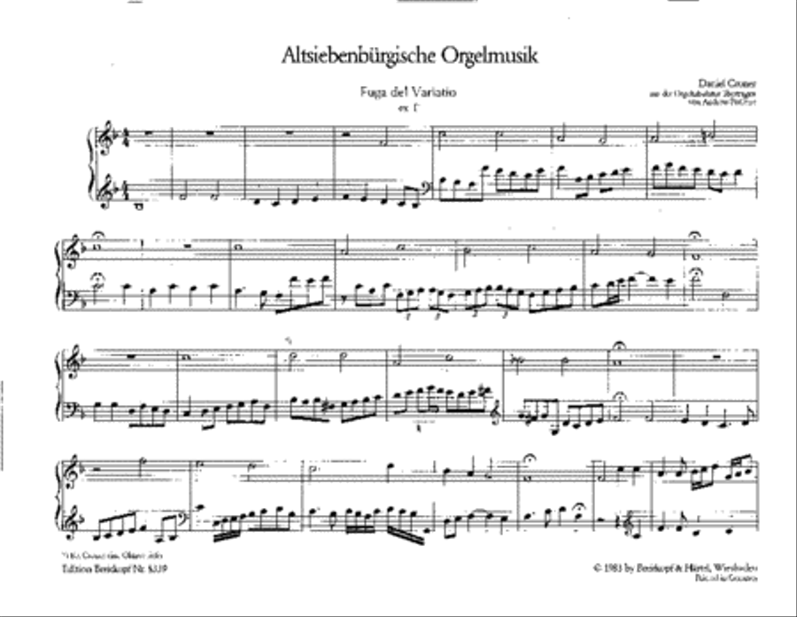 Old Transsylvanian Organ Music