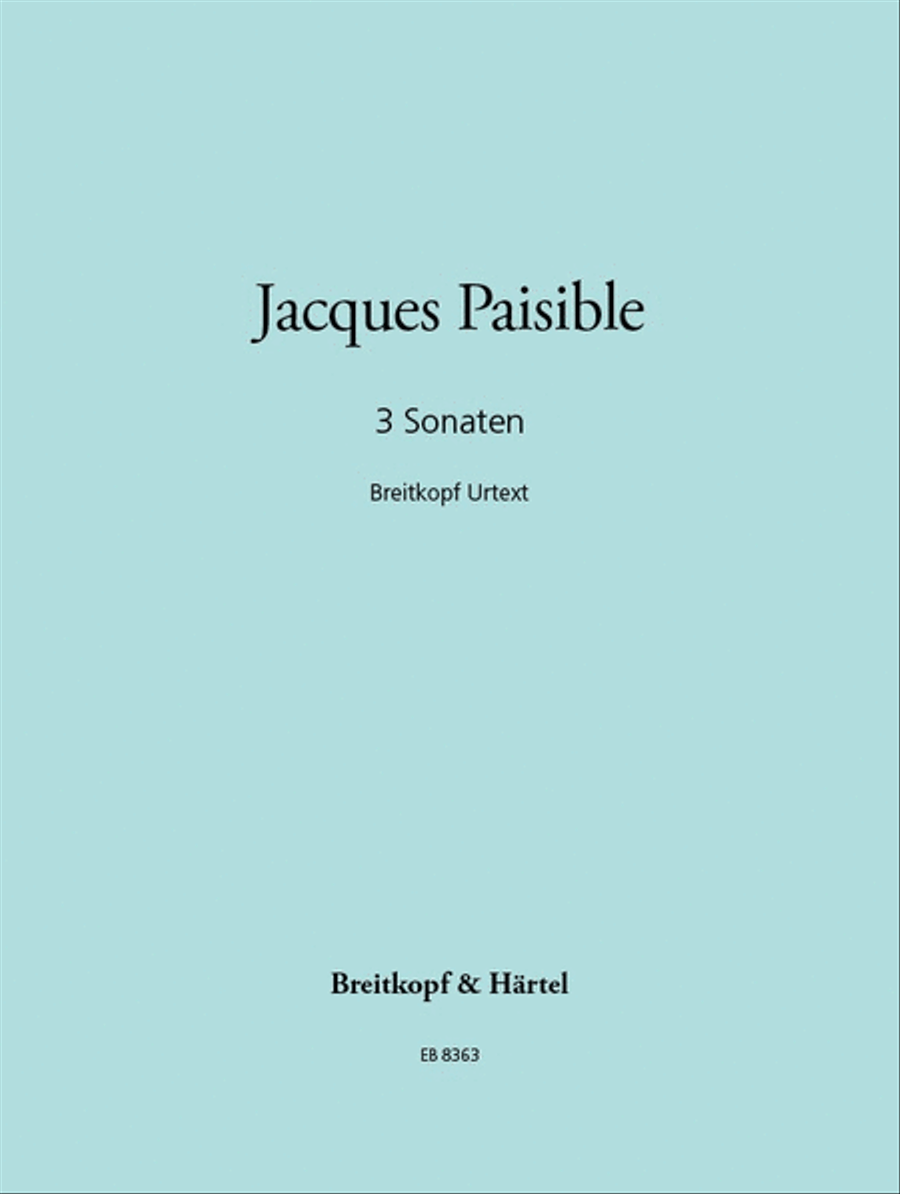 3 Sonatas Recorder scores gallery preview page 1