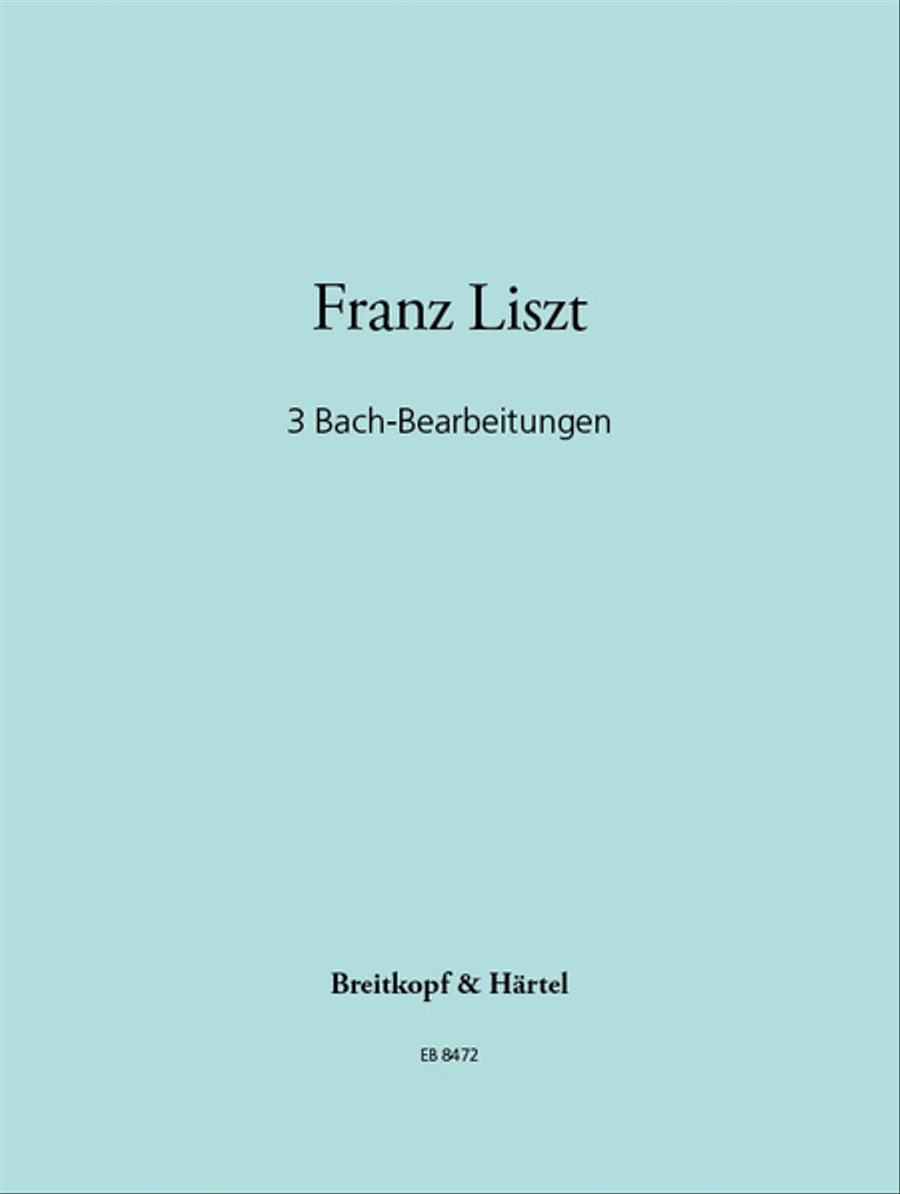 3 Bach Transcriptions Organ scores gallery preview page 1