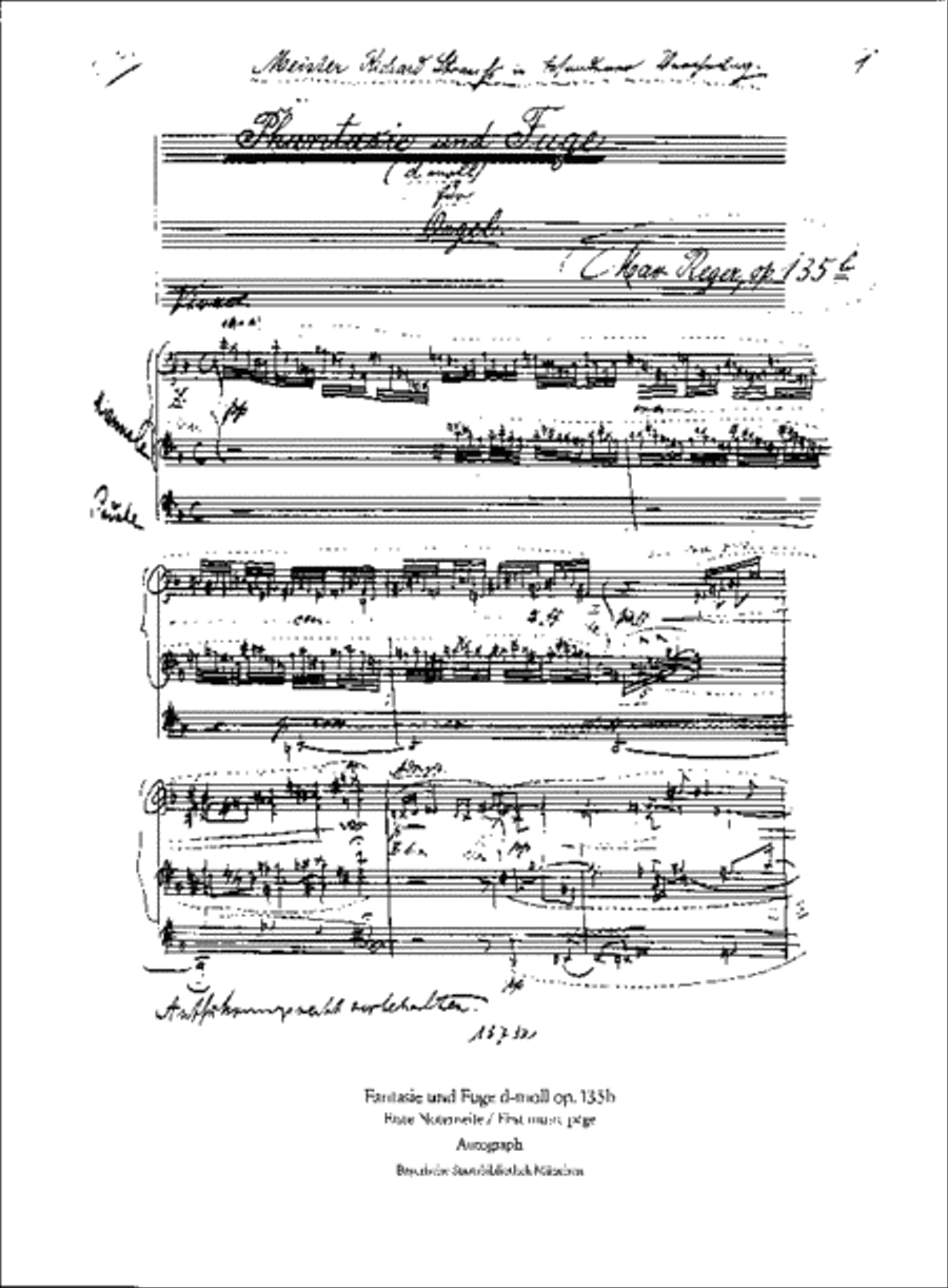 Fantasia and Fugue in D minor Op. 135b Organ scores gallery preview page 2