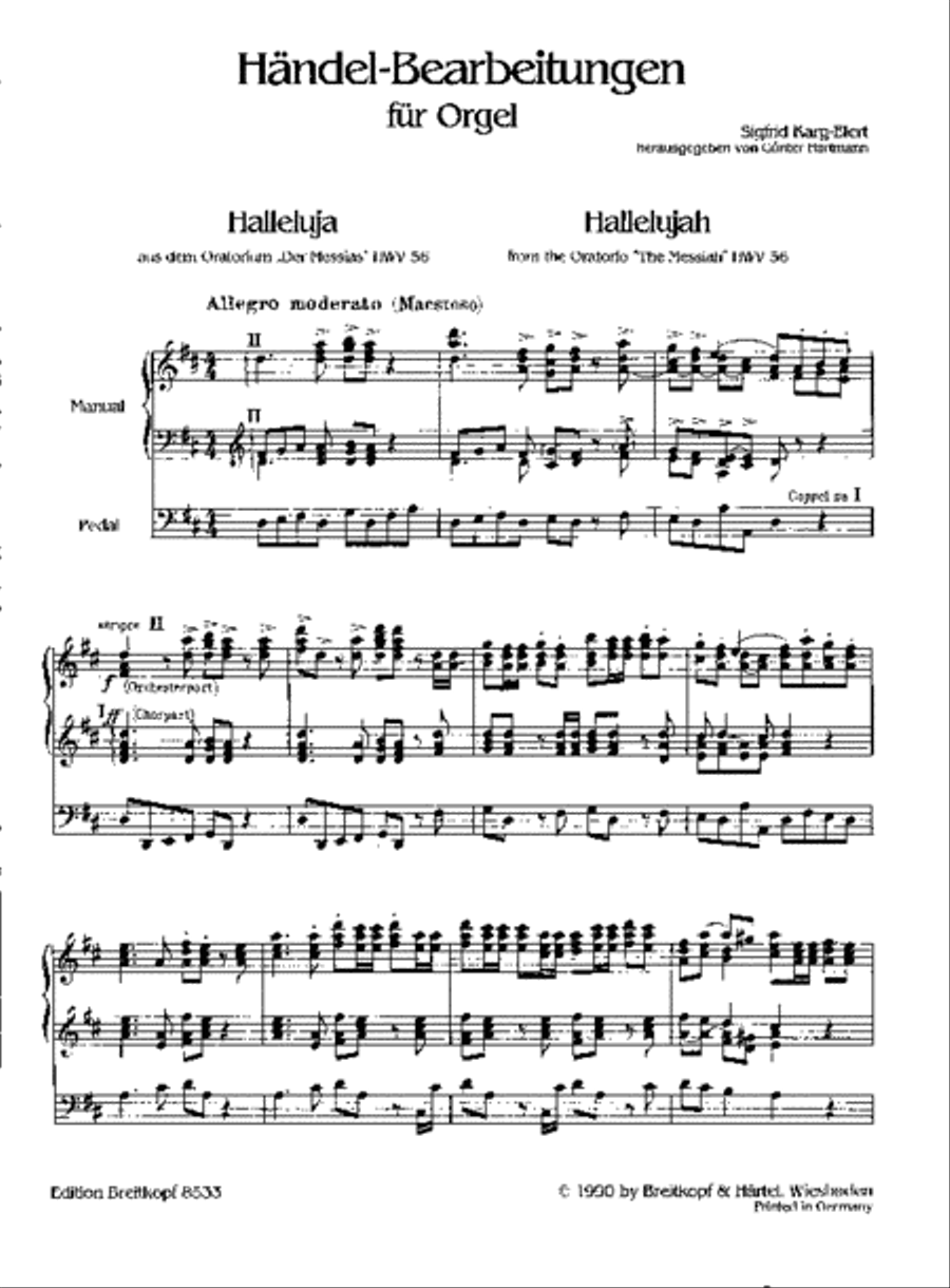 Handel Transcriptions Organ scores gallery preview page 2