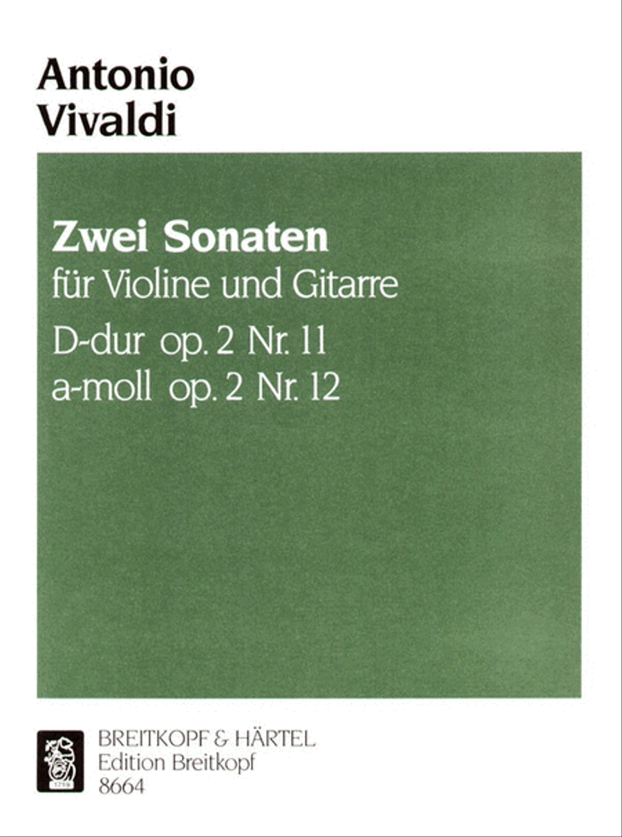 2 Sonatas from Op. 2 Violin scores gallery preview page 1