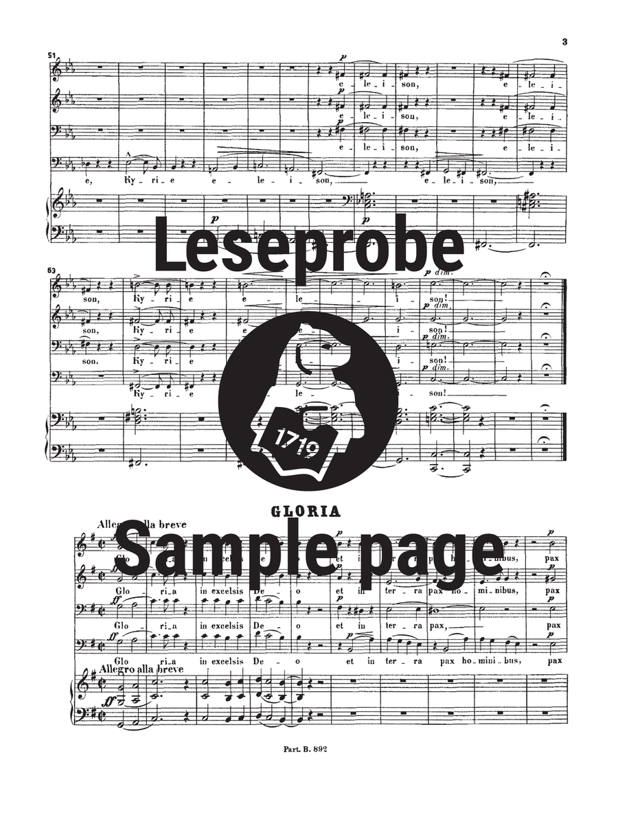 Missa in C minor Missa in C minor TTBB scores gallery preview page 4